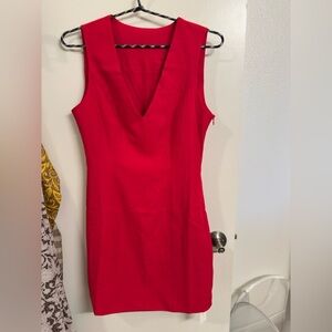 Commense Red Dress